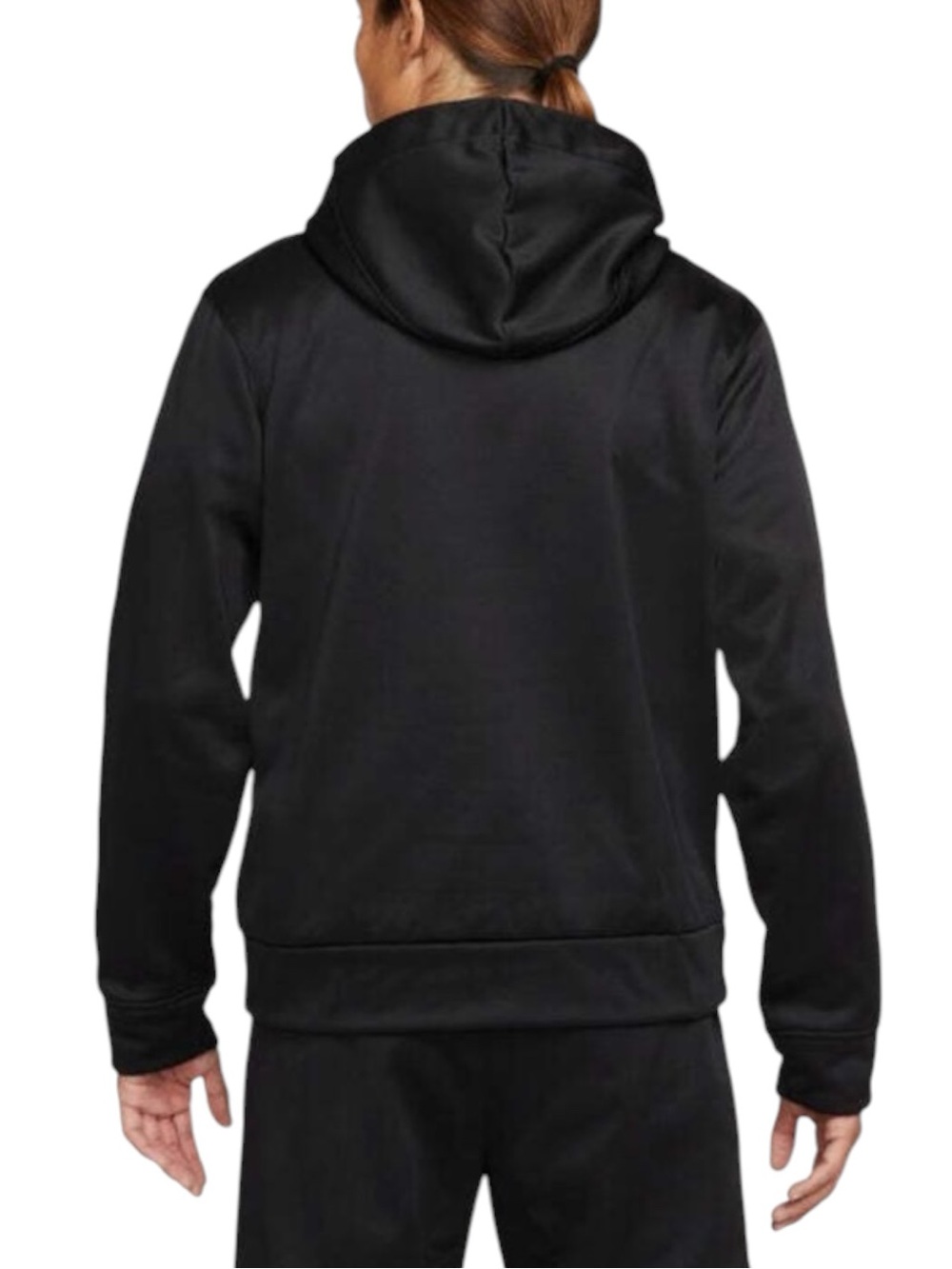 NIKE Men’s Therma Fit Starting 5 Hoodie in Black with Bold White Logo Size Large - Picture 2 of 12